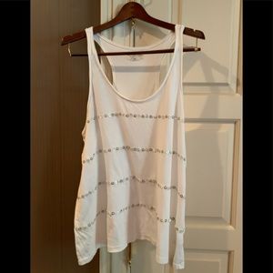 Ralph Lauren Tank Pearl and Metal Sequin L